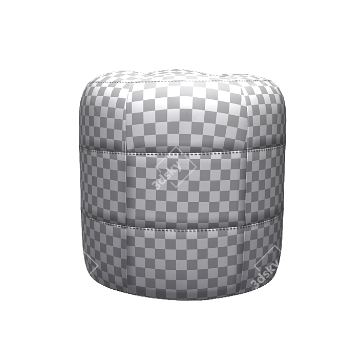 Cozy Corona Ottoman Puff 3D model image 3