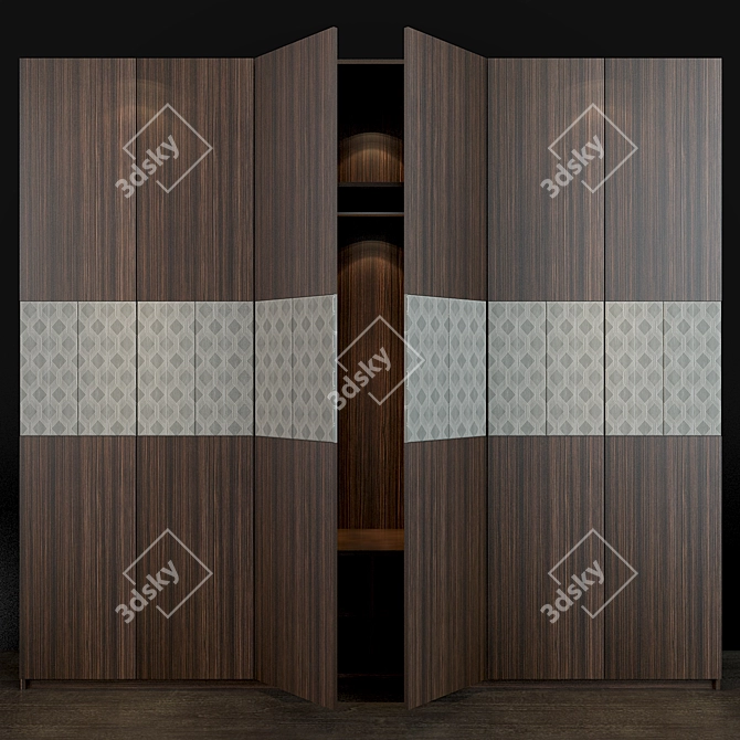 Contemporary Closet Design 3D model image 1