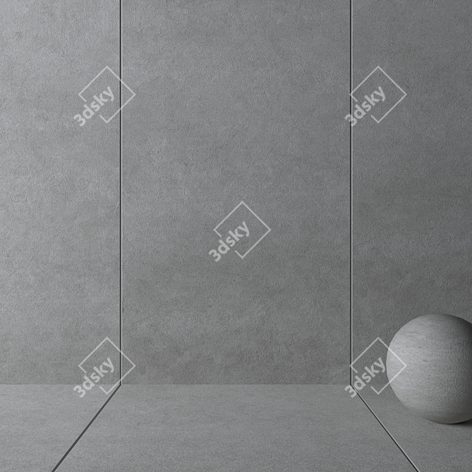 Aulla Graphite Wall Tiles - HD Textures 3D model image 2