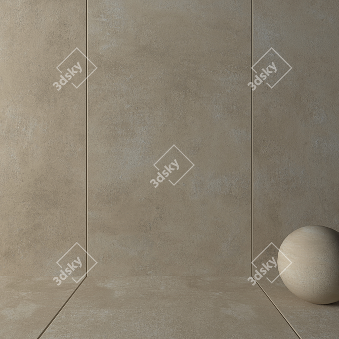 Epoxy Beige Wall Tiles: HD Multi-Texture Collection 3D model image 2