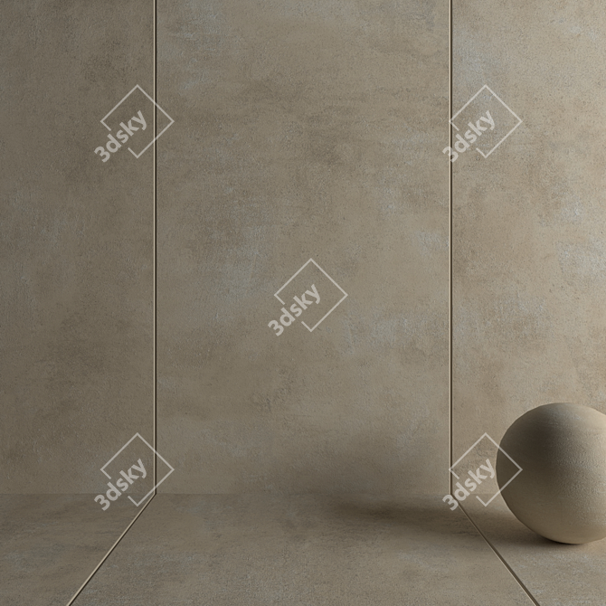 Epoxy Beige Wall Tiles: HD Multi-Texture Collection 3D model image 3