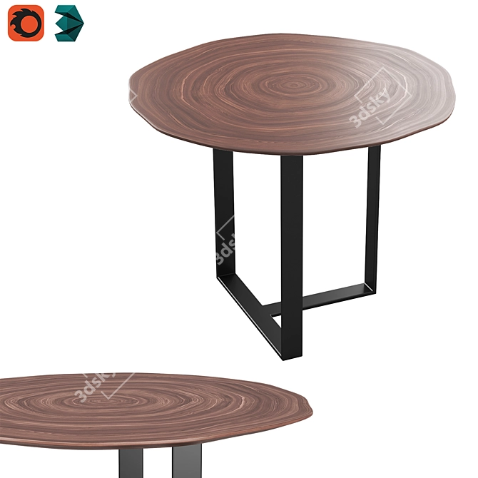 Minimalist Coffee Table 3D model image 2