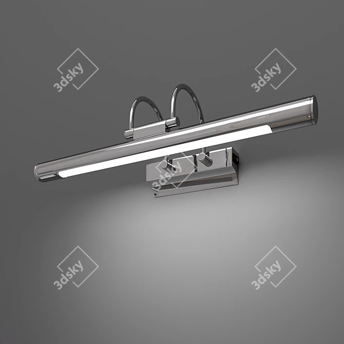 Flint Neo LED Wall Light: Modern Chrome Design 3D model image 1