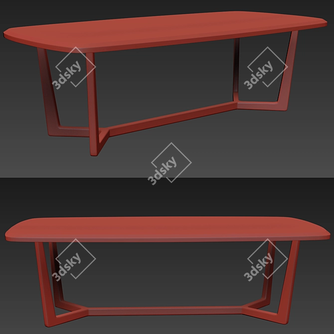Elegant Memphis Dining Chair Set 3D model image 3