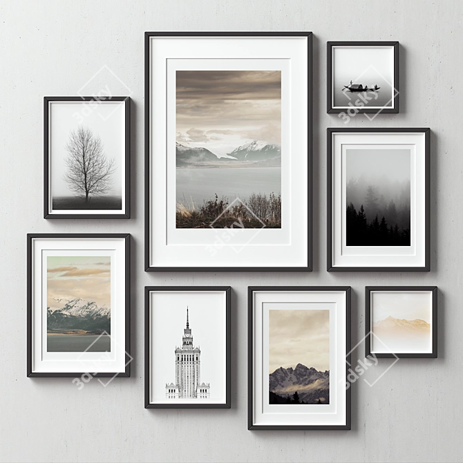 Beautiful Frame Collection - Set of 8 3D model image 5