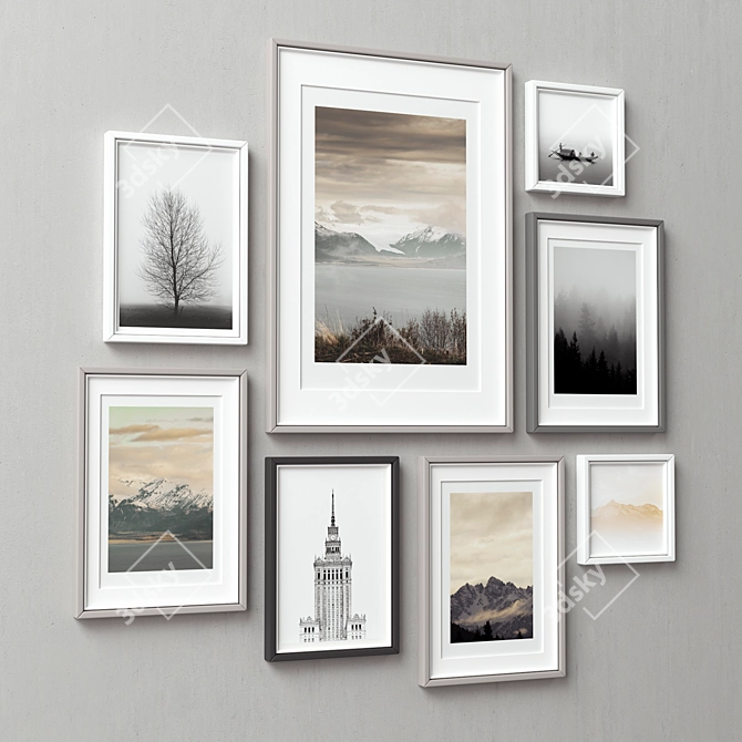 Beautiful Frame Collection - Set of 8 3D model image 7