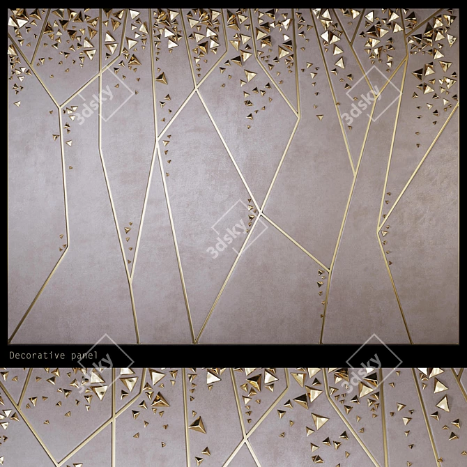 Elegant Decor Panel - PN10 3D model image 1