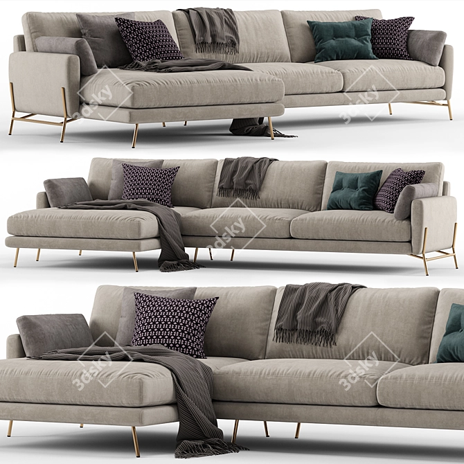 Le Marais Sofa - Italian Luxury Comfort 3D model image 2