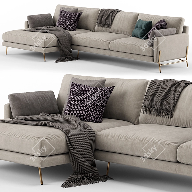 Le Marais Sofa - Italian Luxury Comfort 3D model image 3