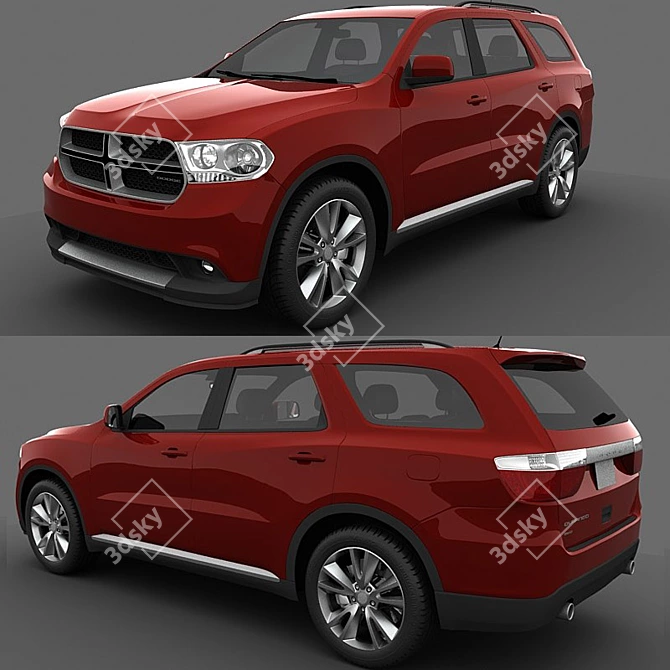 Dodge Durango 2011: High Detail 3D Model 3D model image 1