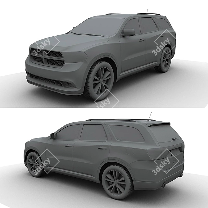 Dodge Durango 2011: High Detail 3D Model 3D model image 2