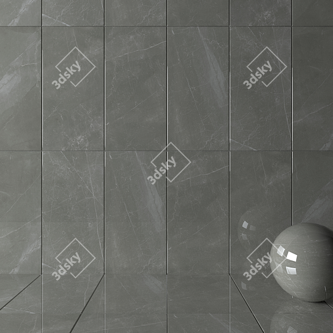 Royal Marble Pulpis Gray Wall Tiles 3D model image 2