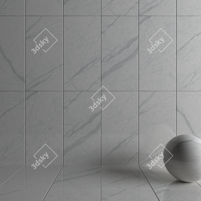 Iceberg Wall Tiles - HD Multi-Texture Set 3D model image 3