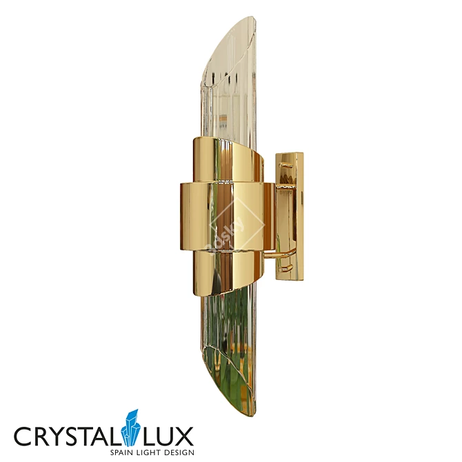 Crystal Lux JUSTO AP2 GOLD Pendant 3D model image 1