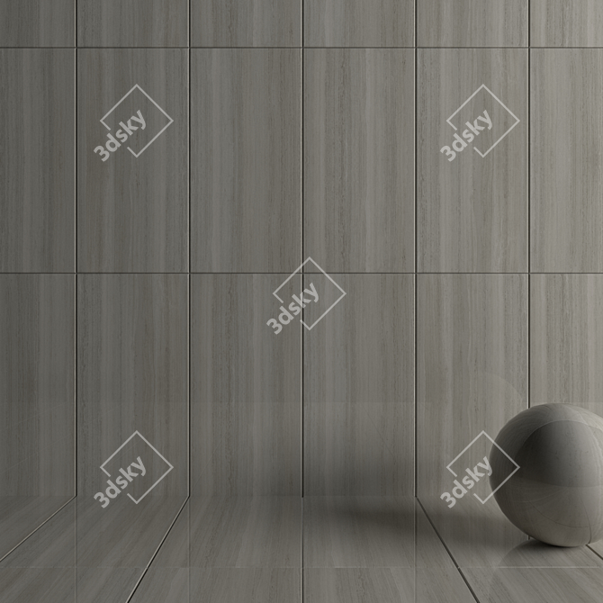 Serpeggiante White Wall Tiles 3D model image 3