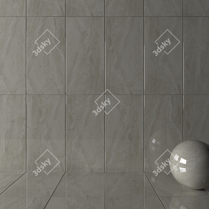 Nashville Beige Wall Tiles: HD Multi-texture, 60x120cm 3D model image 2