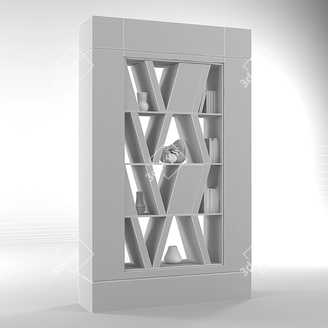 Decorative Partition Shelf 3D model image 3