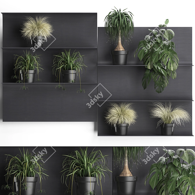  3D Vertical Gardening Collection 3D model image 1