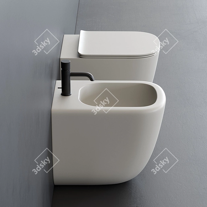 Ceramica Cielo Era WC: Stylish Ceramic Toilets 3D model image 2