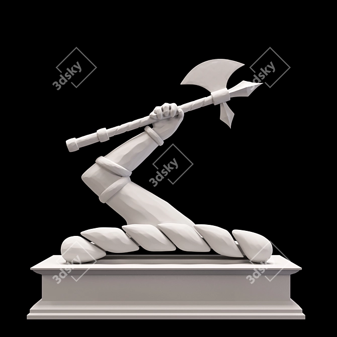 Title: Hennessy Sculpture: Armé Elegance 3D model image 2