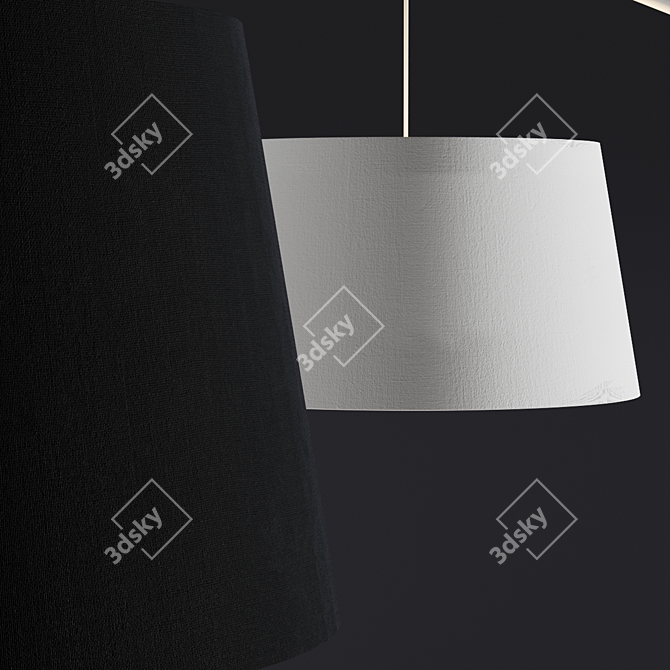 Elegant Lobby Floor Lamp 3D model image 3