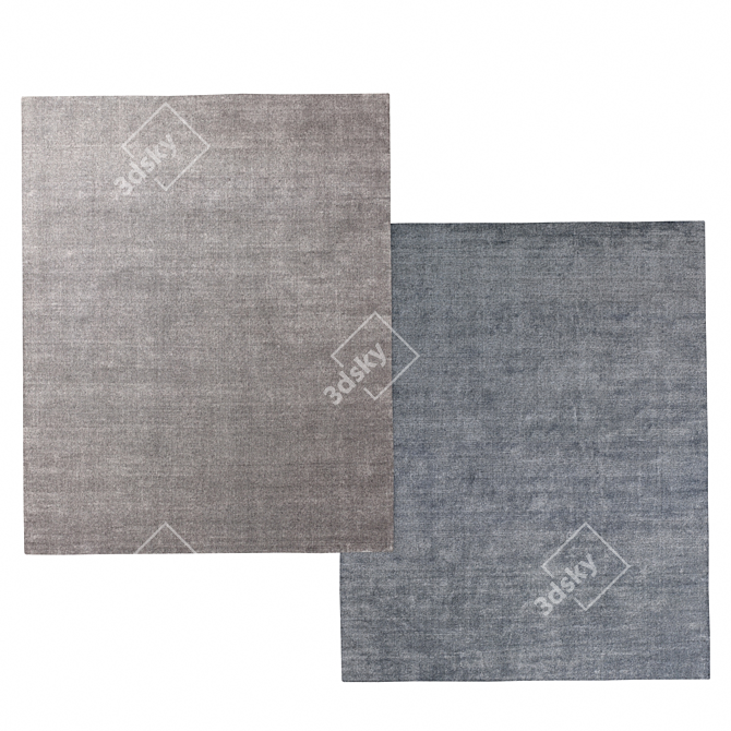 Serra Handwoven Collection: Restoration Hardware Carpets 3D model image 1