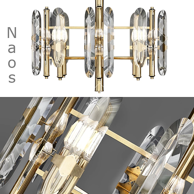 Naos: Modern Chandelier for Stylish Spaces 3D model image 1