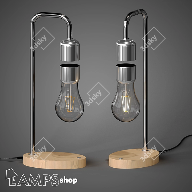Magnetic Table Lamp 16*37 cm 3D model image 1