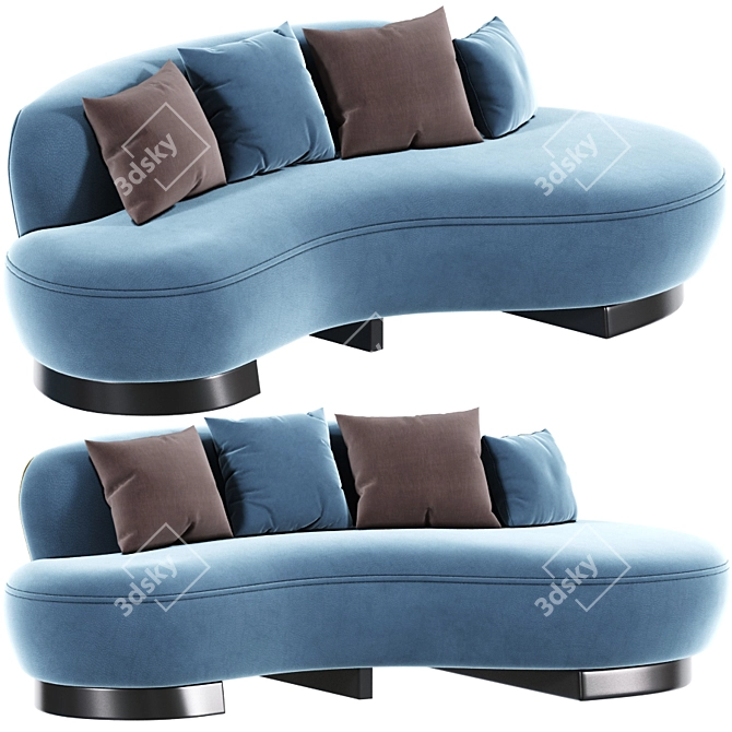 Modern Kagan Sofa | Iconic Design 3D model image 1