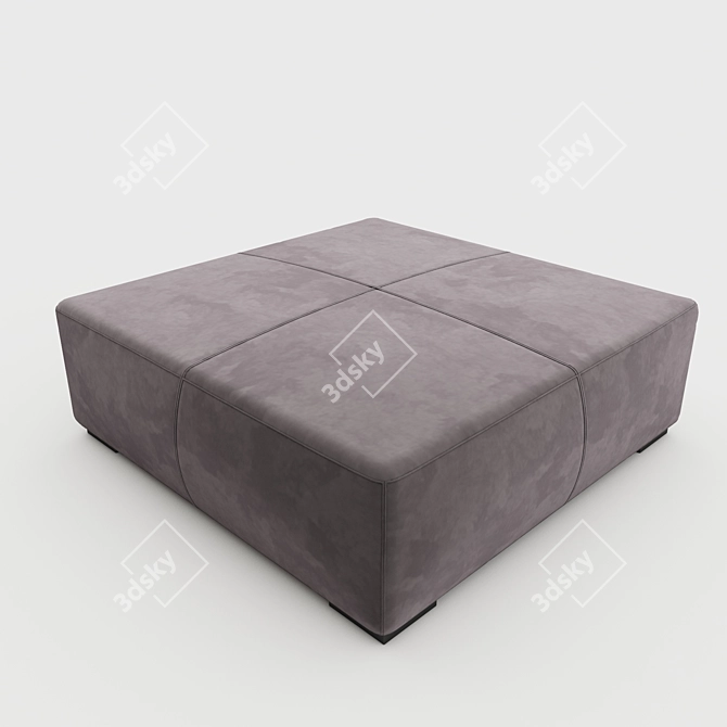 Meridiani Brons Pouf & Benches: Stylish & Versatile 3D model image 3