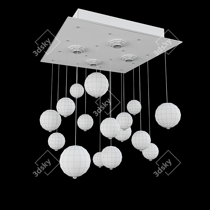 BOLERO L 40 XH 70 Dimmable Ceiling Lamp 3D model image 2