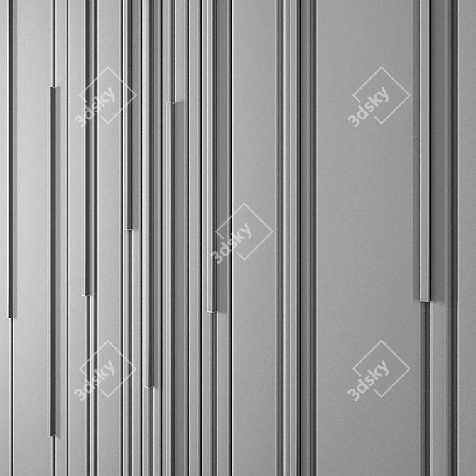 Elegant Decor Panel - PN12 3D model image 2