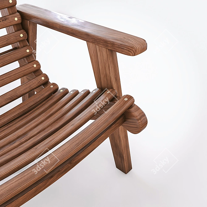 San Miguelito Armchair: Iconic Design, Handcrafted Excellence 3D model image 3