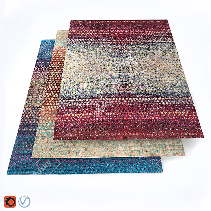 Himalayan Highland Wool Carpets 3D model image 1