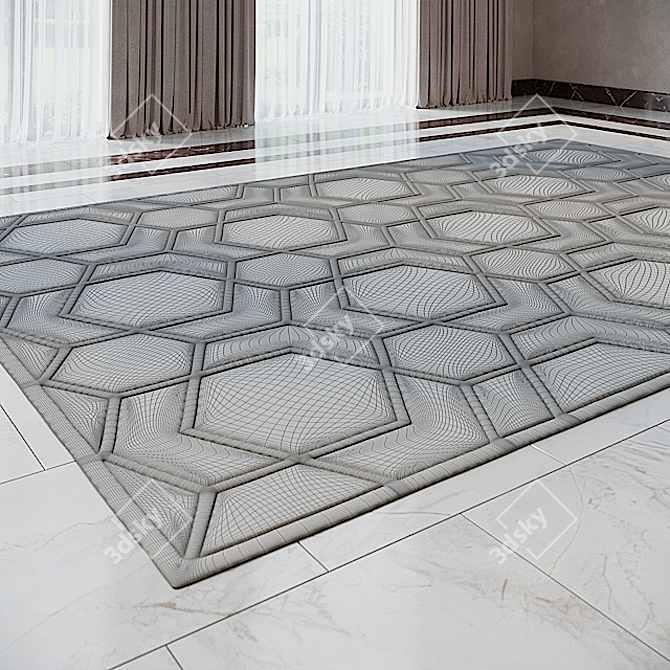 Luxury Claire Longhi Carpet - 400 x 270 cm 3D model image 3