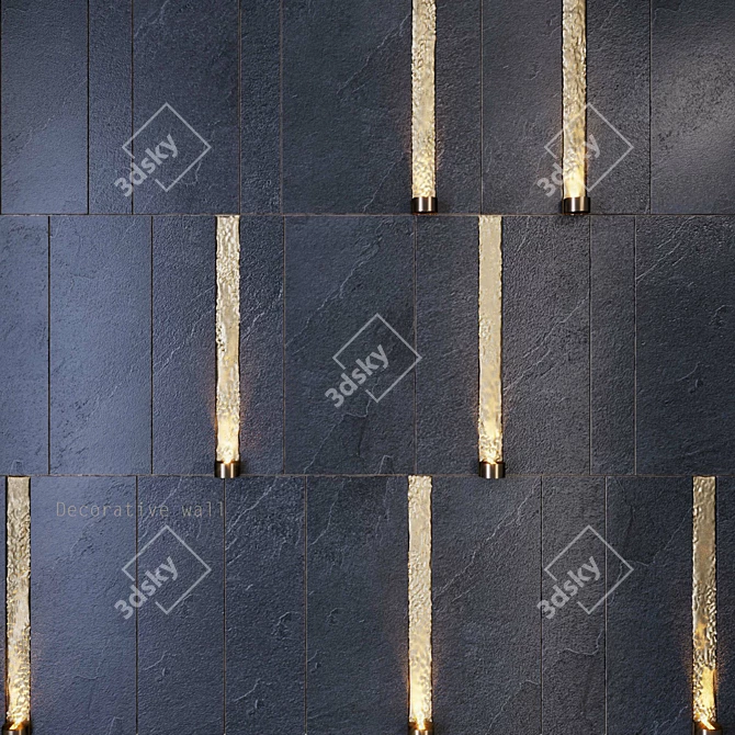 Valverdi Iguazu Dark Outdoor Tiles 3D model image 2