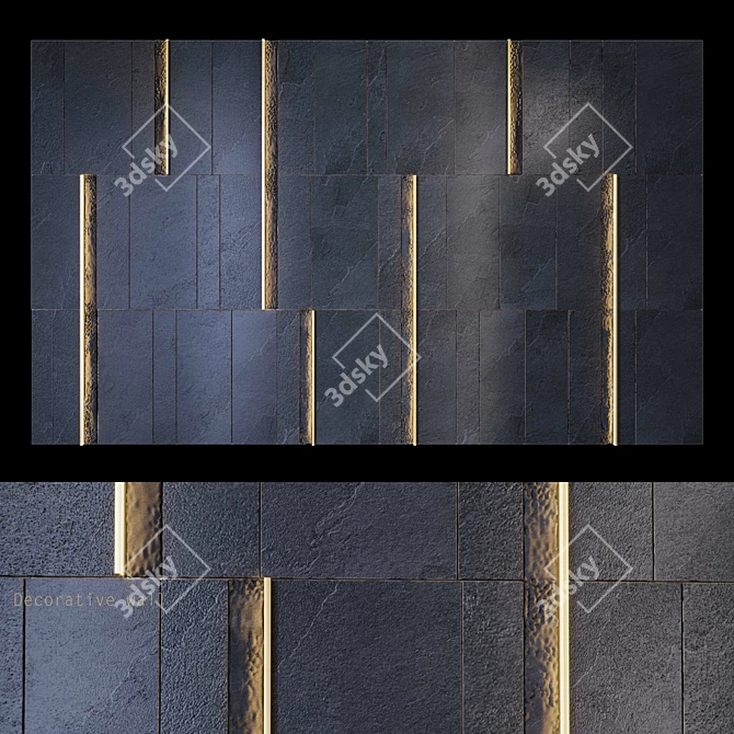 Valverdi Iguazu Dark 20mm Tiles 3D model image 1