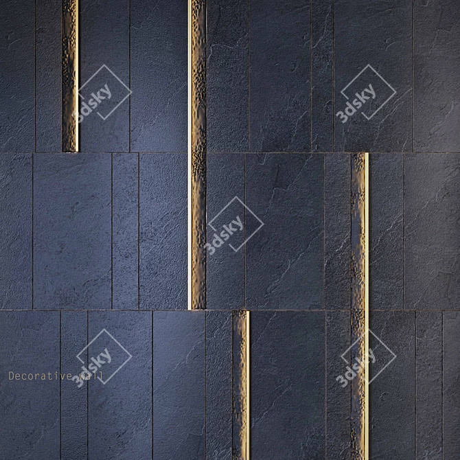 Valverdi Iguazu Dark 20mm Tiles 3D model image 2