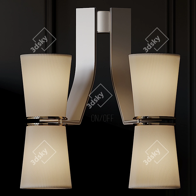 Muse Wall Sconce: Illuminating Elegance 3D model image 1