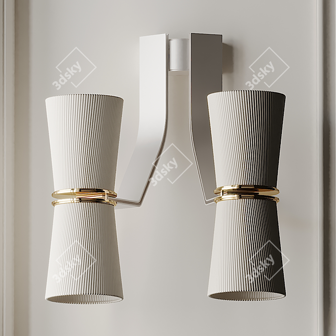 Muse Wall Sconce: Illuminating Elegance 3D model image 5