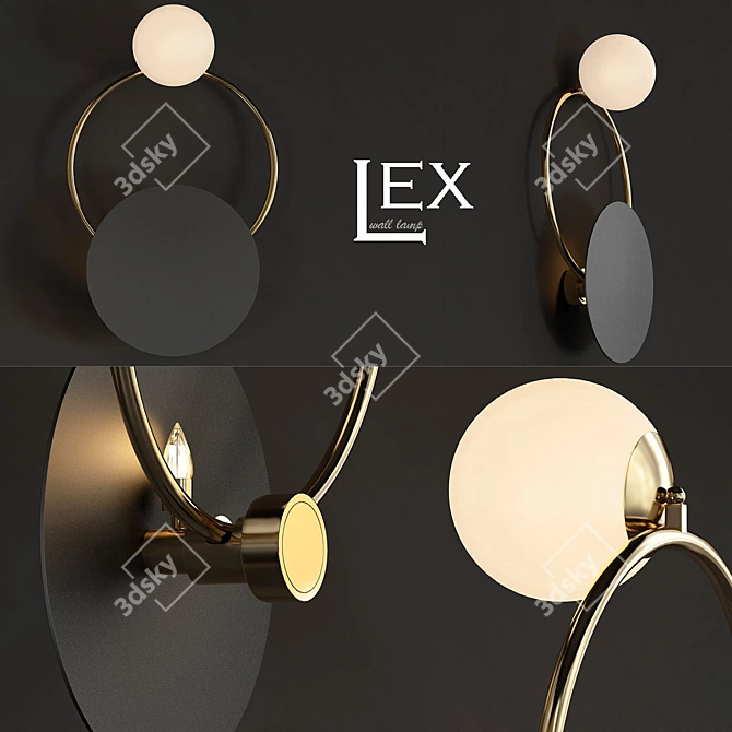 Modern Hex Pendant Light 3D model image 1