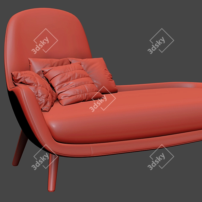 Luxury Comfort: Poliform Mad Chaise 3D model image 3