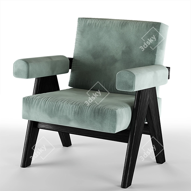 Capitol Complex Armchair - Modern Elegance for your Space 3D model image 2