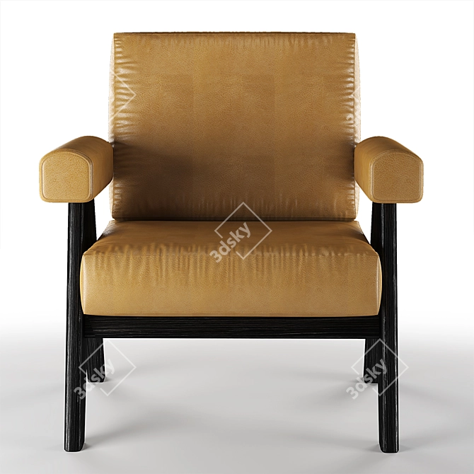 Capitol Complex Armchair - Modern Elegance for your Space 3D model image 3