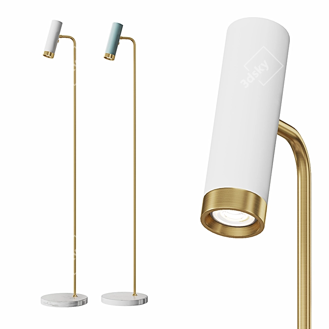 Scandi Minimal Floor Lamp TALSI-FL 3D model image 1