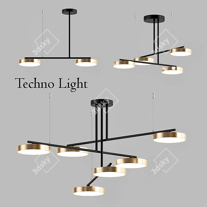 Futuristic Technum Light: Modern Design 3D model image 1