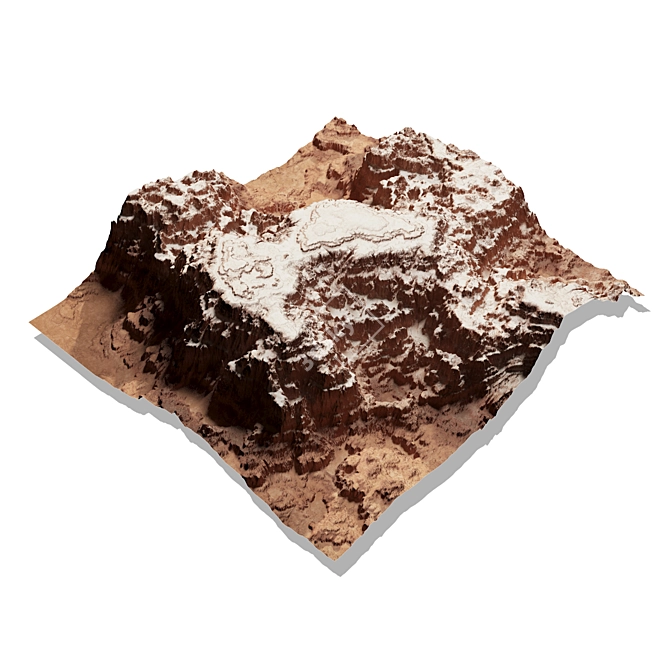 Canyon Plateau Terrain Kit 3D model image 1