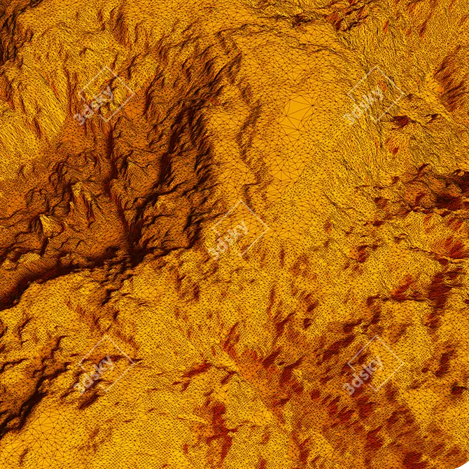 Canyon Plateau Terrain Kit 3D model image 3