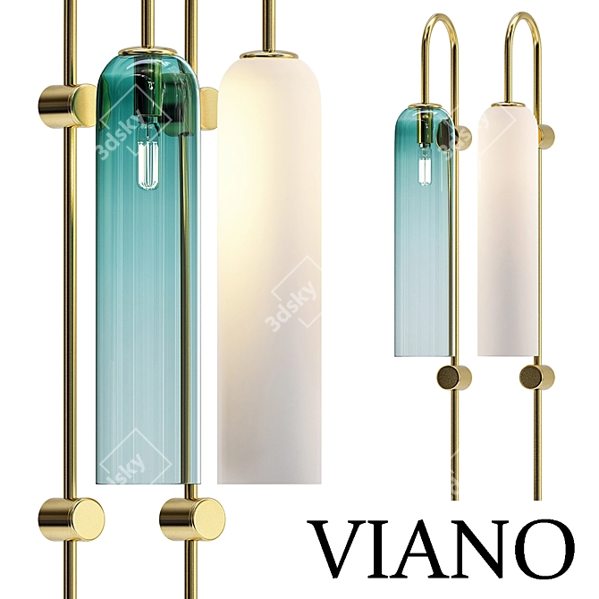 Modern Viano Chandelier 3D model image 1