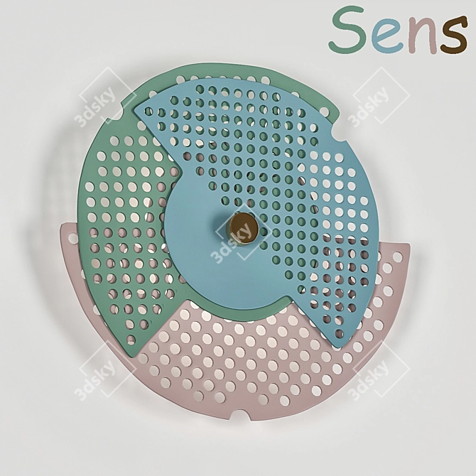 SENS Modern Lighting Fixture 3D model image 1